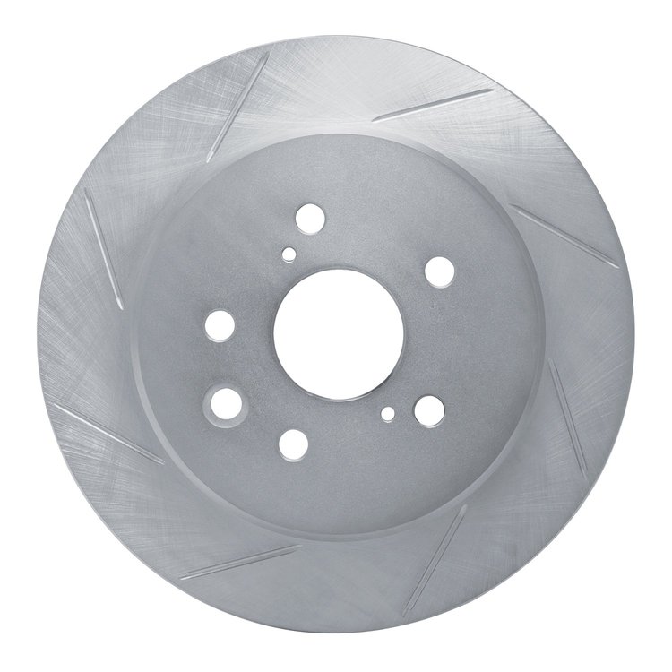 611-75036L Slotted Brake Rotor [Silver], 2013-2020 Lexus/Toyota/Scion, Position: Rear Left