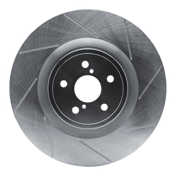 611-75037D Slotted Brake Rotor [Silver], 2015-2021 Lexus/Toyota/Scion, Position: Right Front
