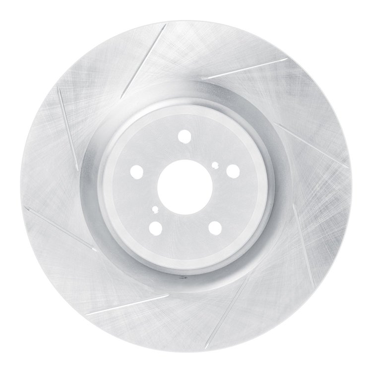 611-75038D Slotted Brake Rotor [Silver], 2015-2021 Lexus/Toyota/Scion, Position: Left Front