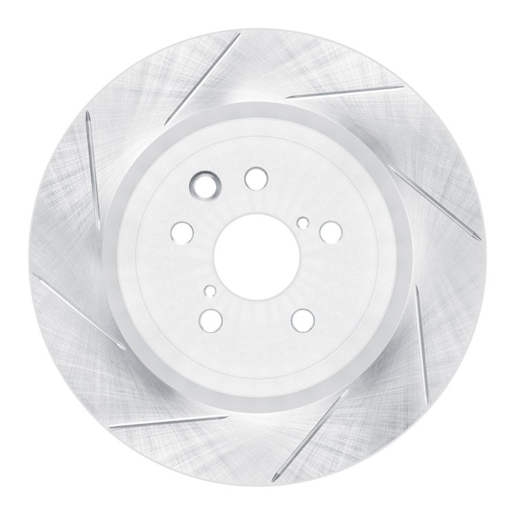 611-75040D Slotted Brake Rotor [Silver], 2015-2021 Lexus/Toyota/Scion, Position: Rear Left