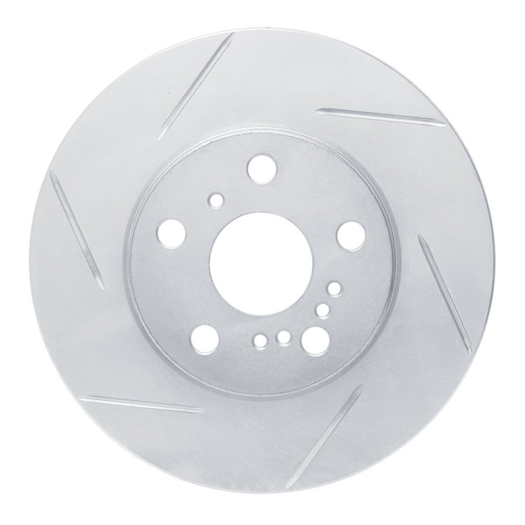 611-76027L Slotted Brake Rotor [Silver], 1986-1989 Lexus/Toyota/Scion, Position: Front Left
