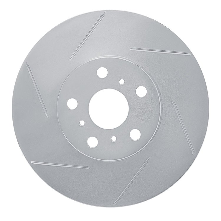 611-76042L Slotted Brake Rotor [Silver], 1987-1991 Lexus/Toyota/Scion, Position: Front Left