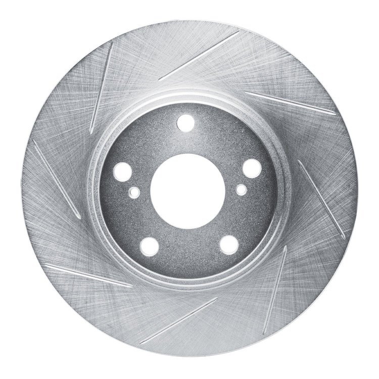 611-76055L Slotted Brake Rotor [Silver], 1999-2007 Lexus/Toyota/Scion, Position: Front Left