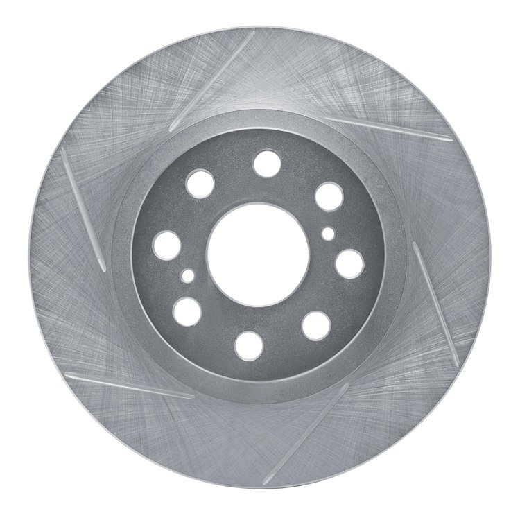 611-76073L Slotted Brake Rotor [Silver], 2000-2005 Lexus/Toyota/Scion, Position: Rear Left