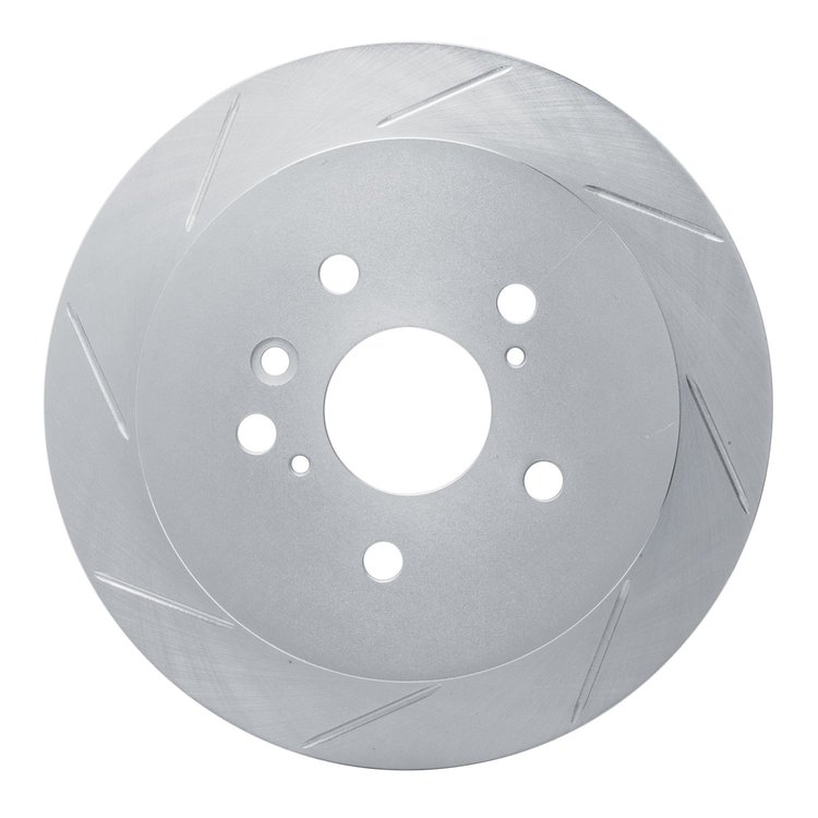 611-76086L Slotted Brake Rotor [Silver], 2009-2015 Lexus/Toyota/Scion, Position: Rear Left
