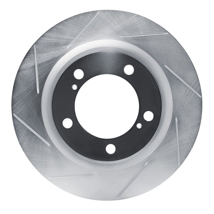 611-76136L Slotted Brake Rotor [Silver], Fits Select Lexus/Toyota/Scion, Position: Front Left