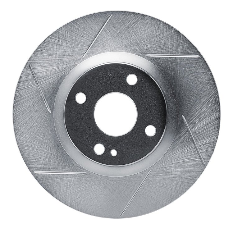 611-80074L Slotted Brake Rotor [Silver], 2016-2021 Multiple Makes/Models, Position: Front Left