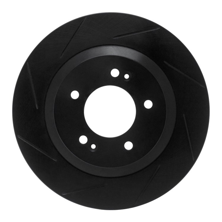 613-03065L Slotted Brake Rotor [Black], 2019-2021 Kia/Hyundai/Genesis, Position: Rear Left