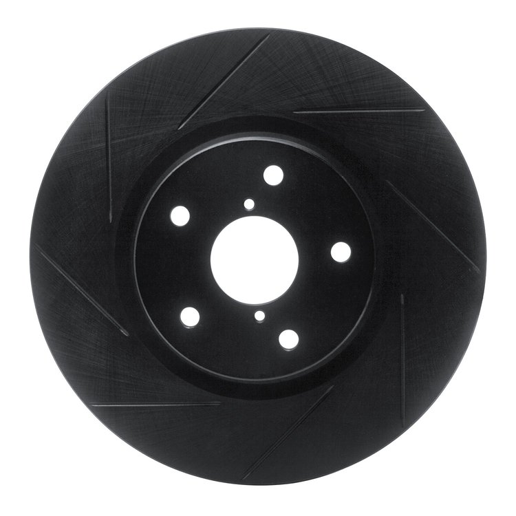 613-13035L Slotted Brake Rotor [Black], 2006-2021 Subaru, Position: Front Left
