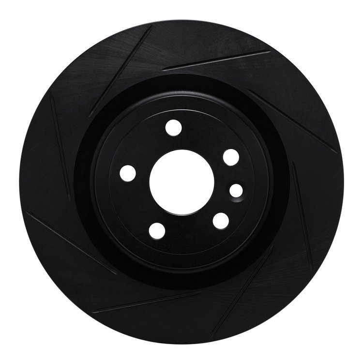 613-20034L Slotted Brake Rotor [Black], 2017-2020 Multiple Makes/Models, Position: Rear Left