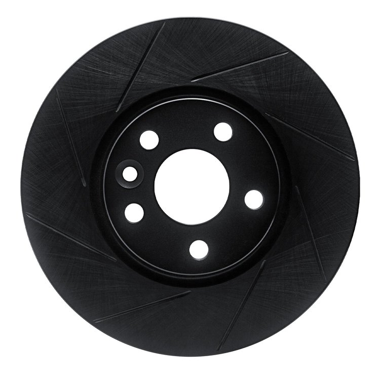 613-27041L Slotted Brake Rotor [Black], 2007-2018 Multiple Makes/Models, Position: Front Left