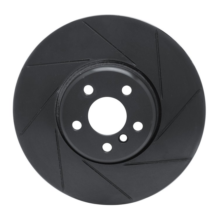 613-31133D Slotted Brake Rotor [Black], Fits Select Multiple Makes/Models, Position: Right Front