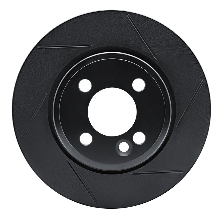 613-32004R Slotted Brake Rotor [Black], 2007-2008 Mini, Position: Front Right