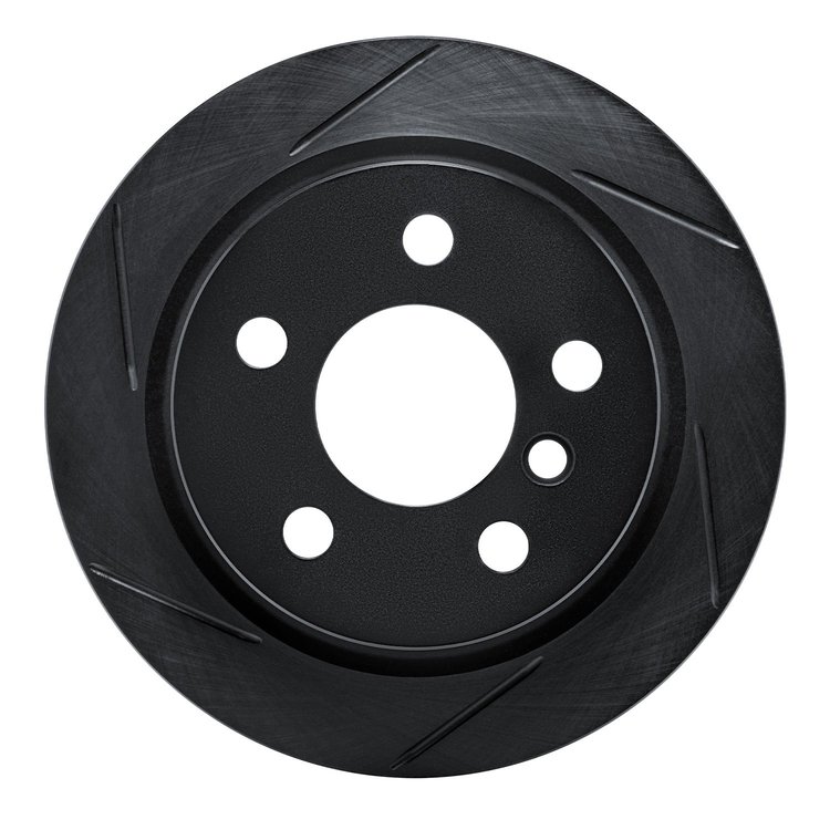 613-32013L Slotted Brake Rotor [Black], 2014-2021 Mini, Position: Rear Left