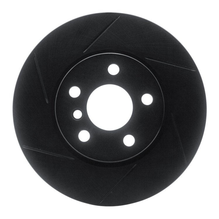 613-32015L Slotted Brake Rotor [Black], 2014-2021 Mini, Position: Front Left
