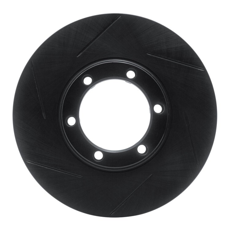 613-37007L Slotted Brake Rotor [Black], 1986-2006 Multiple Makes/Models, Position: Front Left