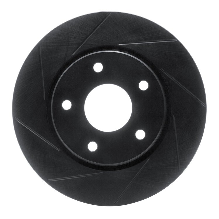 613-40107L Slotted Brake Rotor [Black], 2008-2016 Multiple Makes/Models, Position: Front Left