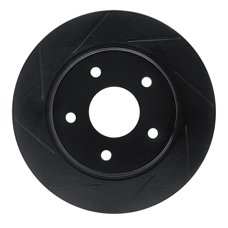 613-40109L Slotted Brake Rotor [Black], 2008-2016 Multiple Makes/Models, Position: Rear Left