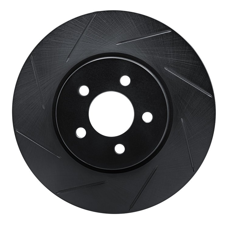 613-54036L Slotted Brake Rotor [Black], 1994-2004 Ford/Lincoln/Mercury/Mazda, Position: Front Left