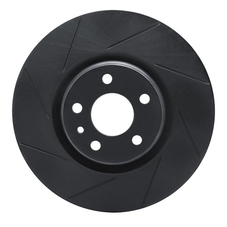 613-54073L Slotted Brake Rotor [Black], 2013-2020 Ford/Lincoln/Mercury/Mazda, Position: Front Left