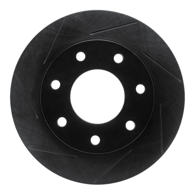 613-54152L Slotted Brake Rotor [Black], 1997-2004 Ford/Lincoln/Mercury/Mazda, Position: Front Left