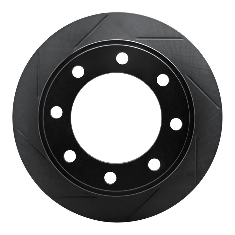 613-54161L Slotted Brake Rotor [Black], 1999-2005 Ford/Lincoln/Mercury/Mazda, Position: Rear Left