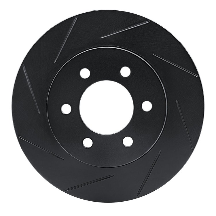 613-54183L Slotted Brake Rotor [Black], 2002-2006 Ford/Lincoln/Mercury/Mazda, Position: Front Left
