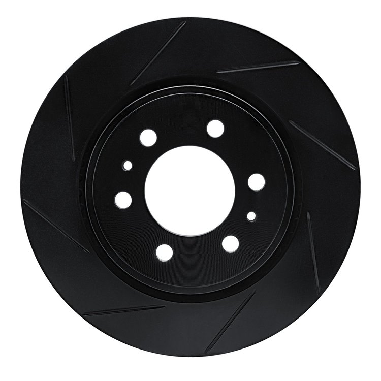 613-54204L Slotted Brake Rotor [Black], 2007-2021 Ford/Lincoln/Mercury/Mazda, Position: Front Left