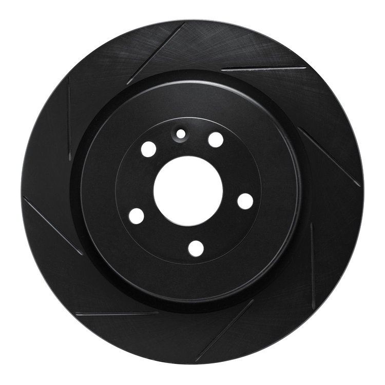 613-54222L Slotted Brake Rotor [Black], 2013-2019 Ford/Lincoln/Mercury/Mazda, Position: Rear Left