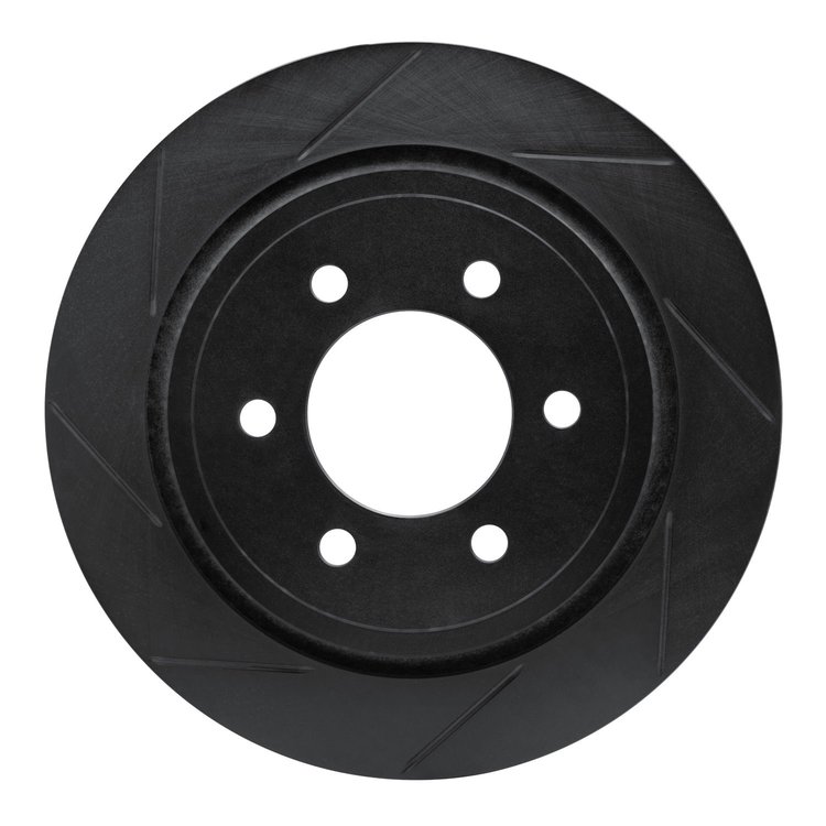 613-54231L Slotted Brake Rotor [Black], 2015-2017 Ford/Lincoln/Mercury/Mazda, Position: Rear Left