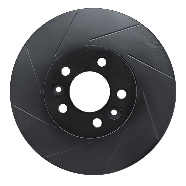 613-56016L Slotted Brake Rotor [Black], 1998-2002 Ford/Lincoln/Mercury/Mazda, Position: Front Left