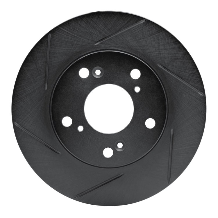 613-59036L Slotted Brake Rotor [Black], 2012-2015 Acura/Honda, Position: Front Left