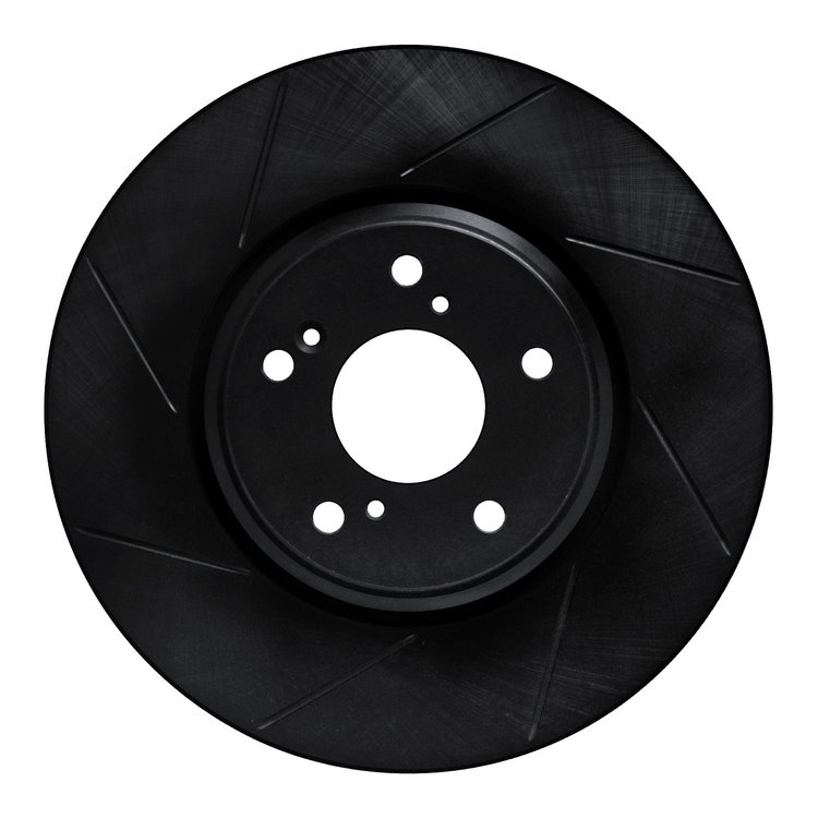 613-59063L Slotted Brake Rotor [Black], 2016-2021 Acura/Honda, Position: Front Left