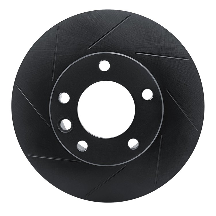 613-63135L Slotted Brake Rotor [Black], 2008-2018 Mercedes-Benz, Position: Front Left