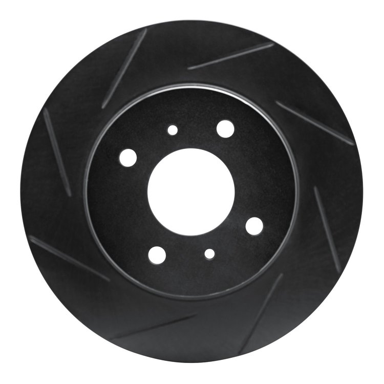 613-67015L Slotted Brake Rotor [Black], 1984-1985 Infiniti/Nissan, Position: Rear Left
