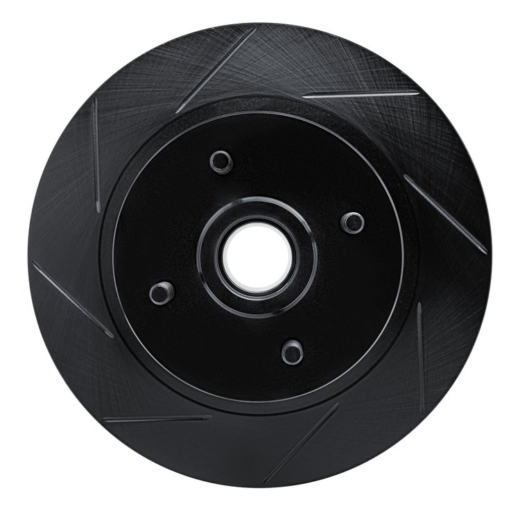 613-67019L Slotted Brake Rotor [Black], 1984-1987 Infiniti/Nissan, Position: Rear Left