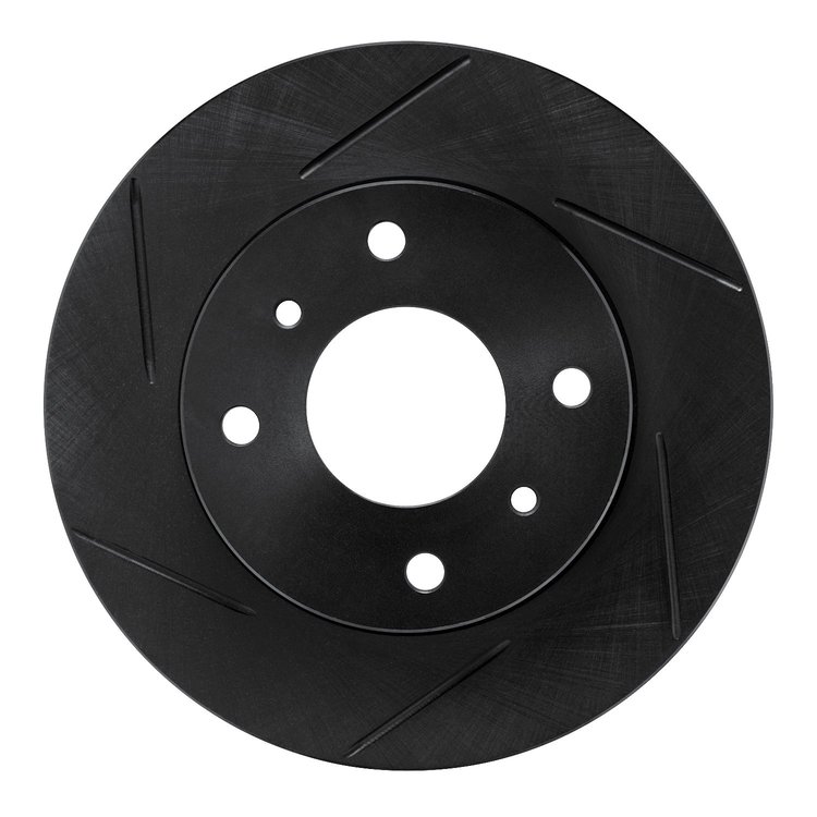 613-67028L Slotted Brake Rotor [Black], 1989-2013 Multiple Makes/Models, Position: Front Left