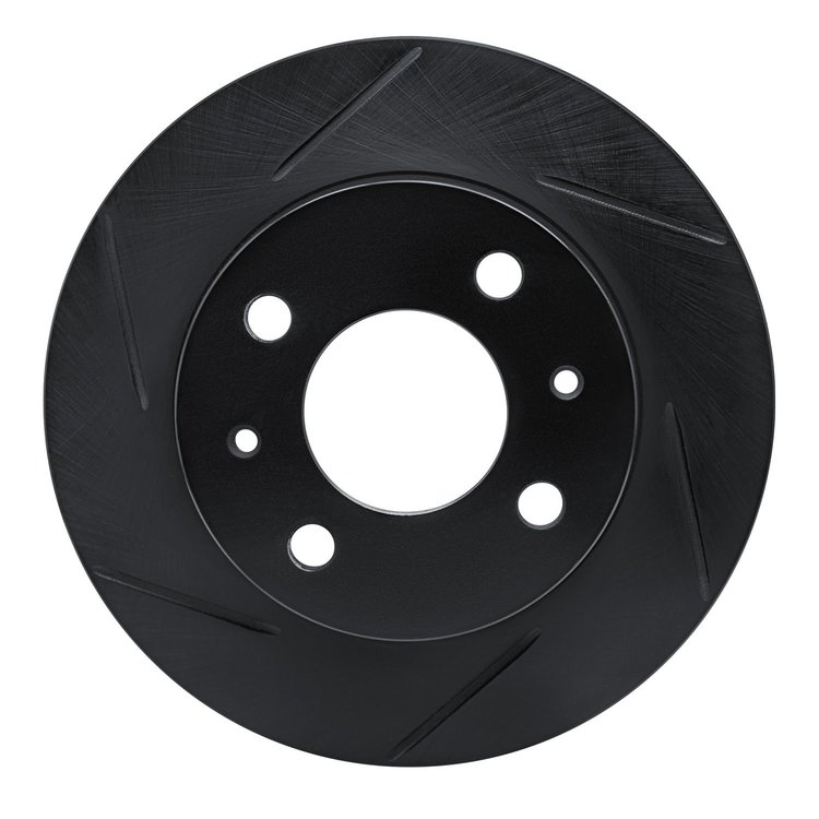 613-67044L Slotted Brake Rotor [Black], 1995-2000 Infiniti/Nissan, Position: Front Left