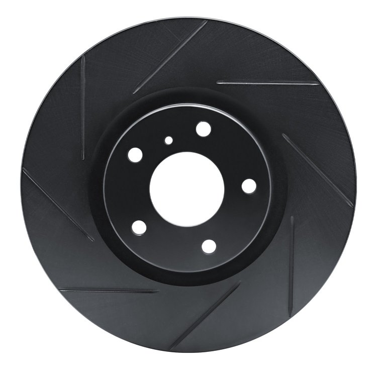 613-67052L Slotted Brake Rotor [Black], 2003-2021 Infiniti/Nissan, Position: Front Left