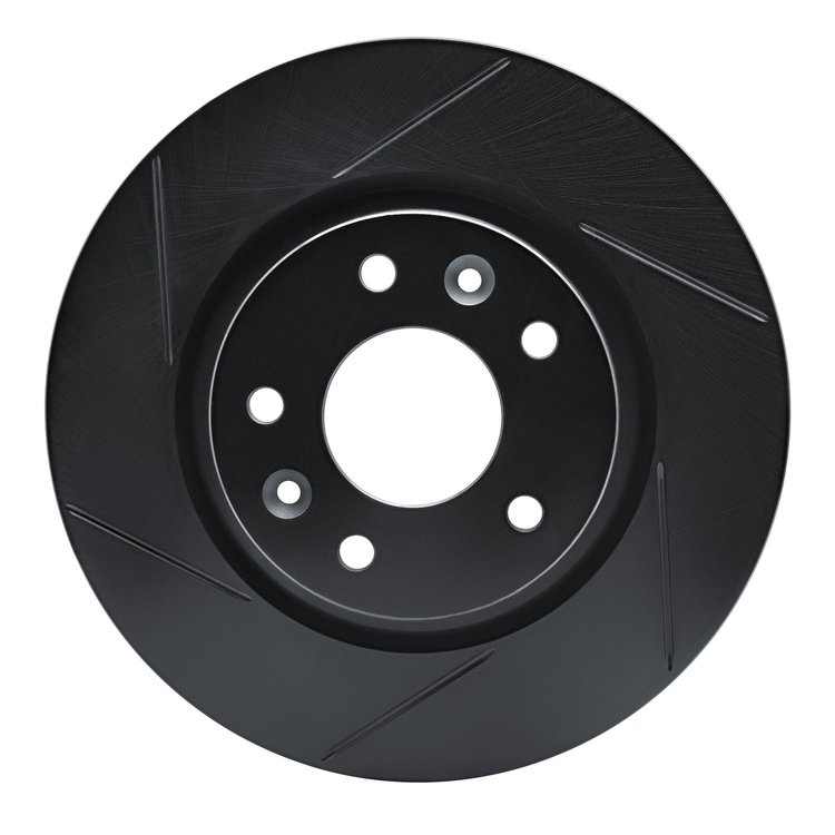 613-67106L Slotted Brake Rotor [Black], 2014-2021 Multiple Makes/Models, Position: Front Left