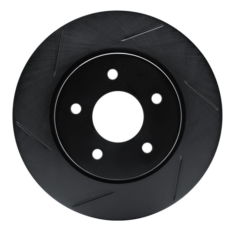 613-67111L Slotted Brake Rotor [Black], Fits Select Infiniti/Nissan, Position: Rear Left