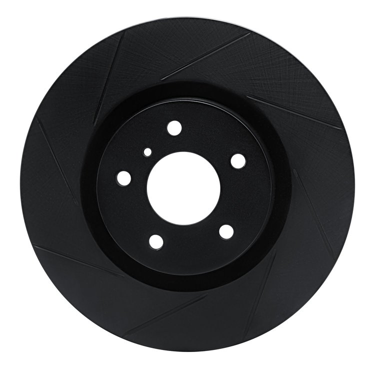 613-68008L Slotted Brake Rotor [Black], 2003-2008 Infiniti/Nissan, Position: Front Left