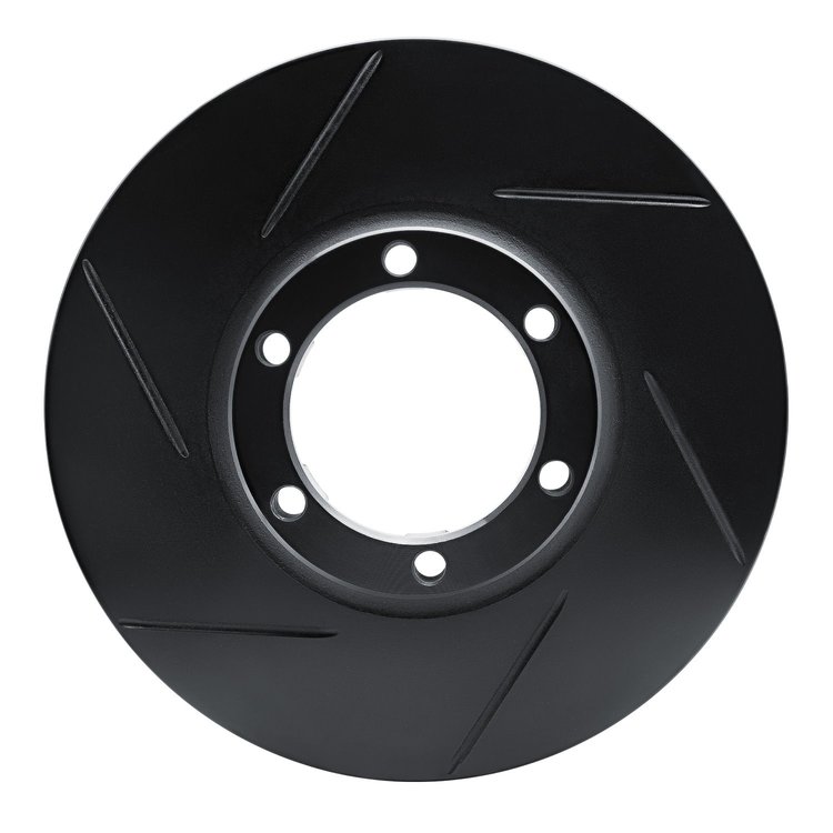 613-72047L Slotted Brake Rotor [Black], 1979-1986 Multiple Makes/Models, Position: Front Left