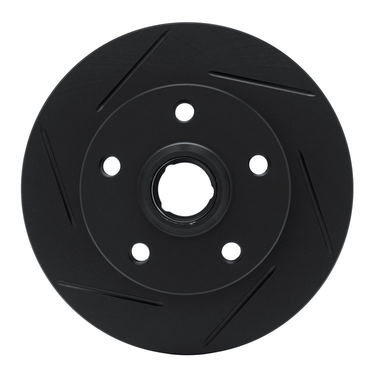 613-74010L Slotted Brake Rotor [Black], 1992-1998 Audi/Volkswagen, Position: Rear Left