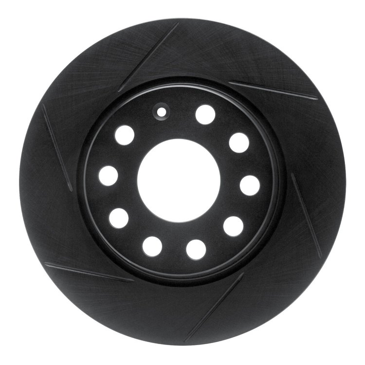613-74031L Slotted Brake Rotor [Black], Fits Select Multiple Makes/Models, Position: Rear Left