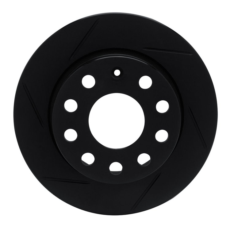 613-74033L Slotted Brake Rotor [Black], 2010-2019 Audi/Volkswagen, Position: Rear Left