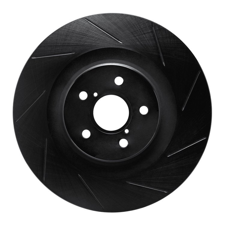 613-75035D Slotted Brake Rotor [Black], 2013-2020 Lexus/Toyota/Scion, Position: Right Front