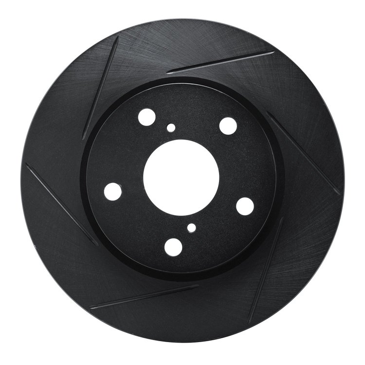 613-76135L Slotted Brake Rotor [Black], 2006-2018 Multiple Makes/Models, Position: Front Left