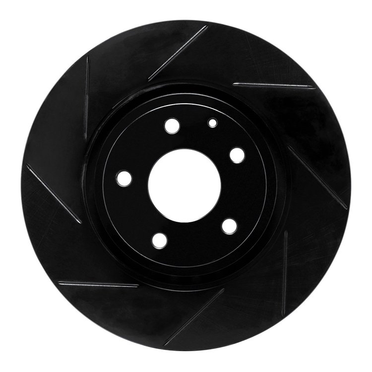 613-80078L Slotted Brake Rotor [Black], 2016-2021 Ford/Lincoln/Mercury/Mazda, Position: Front Left