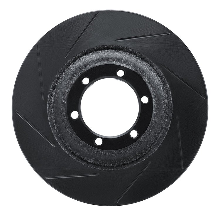 613-92064L Slotted Brake Rotor [Black], 2012-2018 GM, Position: Front Left